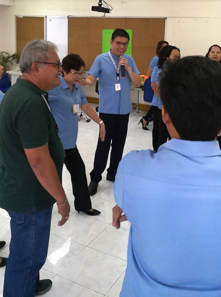 Participant turned Facilitator: Dr. Alvin Yturralde on Financial Fitness during the Training of Trainers on the 21st Century Life Skills Modules